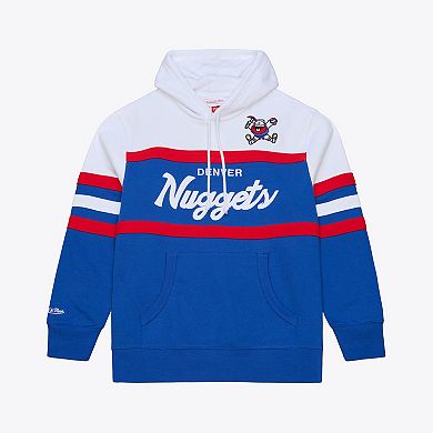Men's Mitchell & Ness Royal Denver Nuggets Head Coach Hoodie