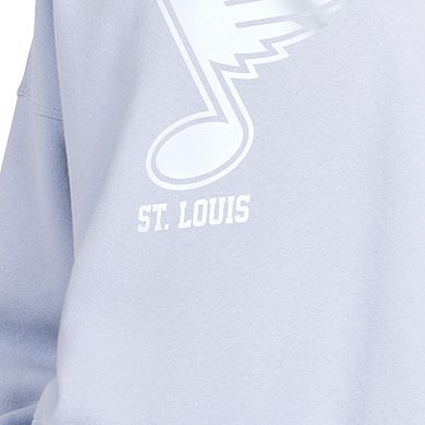 Women's Starter Blue St. Louis Blues Boxy Cropped Sweatshirt