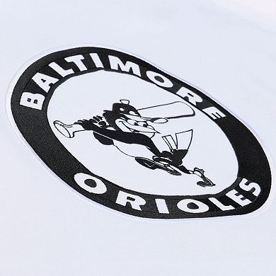 Men's Mitchell & Ness White Baltimore Orioles Cooperstown Collection Fleece Hoodie