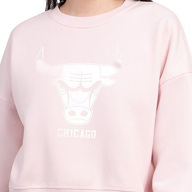 Women's Starter Light Pink Chicago Bulls Pastel Boxy Sweatshirt