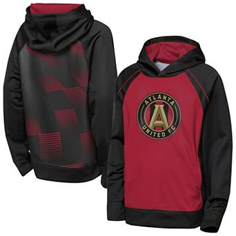 Youth Outerstuff Red/Black Atlanta United FC Striker Fleece Hoodie