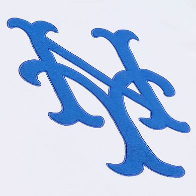Men's Mitchell & Ness White New York Mets Arctic Fleece Sweatshirt