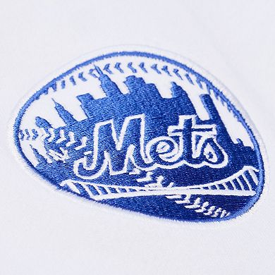 Men's Mitchell & Ness White New York Mets Arctic Fleece Sweatshirt