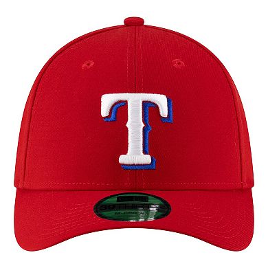 Men's New Era Red Texas Rangers Player Replica 39THIRTY M-Crown Flex Hat