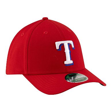 Men's New Era Red Texas Rangers Player Replica 39THIRTY M-Crown Flex Hat