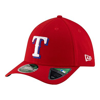 Men's New Era Red Texas Rangers Player Replica 39THIRTY M-Crown Flex Hat