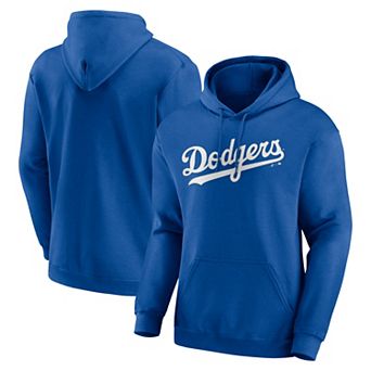 Men's Logo Athletic Royal Los Angeles Dodgers Wordmark Hoodie