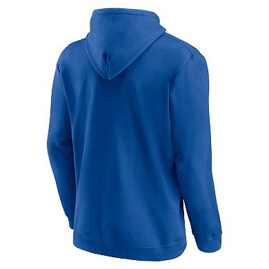 Men's Logo Athletic Royal Los Angeles Dodgers Wordmark Hoodie