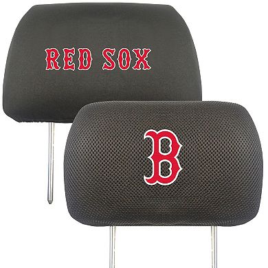 Logo Brands Boston Red Sox Car Head Rest Cover