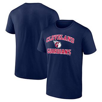 Men's Logo Athletic Navy Cleveland Guardians Heart and Soul T-Shirt