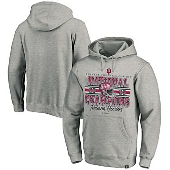 Men's '47 Gray Indiana Hoosiers College Football Playoff 2025 National Champions Big & Tall Headline Hoodie