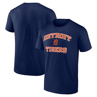 Men's Logo Athletic Navy Detroit Tigers Heart and Soul T-Shirt