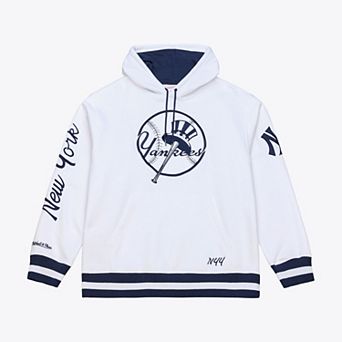 Men's Mitchell & Ness White New York Yankees Fleece Hoodie