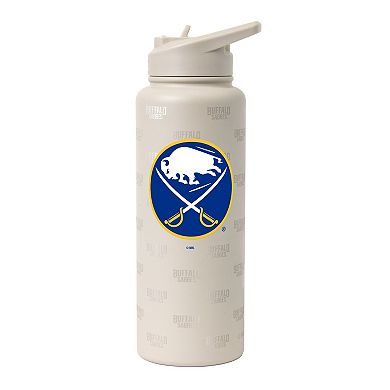 Logo Brands Buffalo Sabres 34oz. Sand Ghost Quencher Bottle