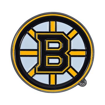 Logo Brands Boston Bruins Embossed Color Auto Emblem