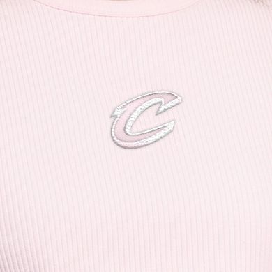 Women's Starter Pink Cleveland Cavaliers Pastel Ribbed Tank Top