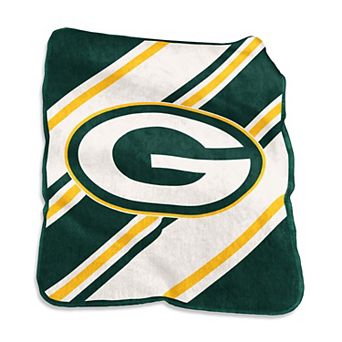 Logo Brands Green Bay Packers 50" x 60" Raschel Stripe Throw Blanket