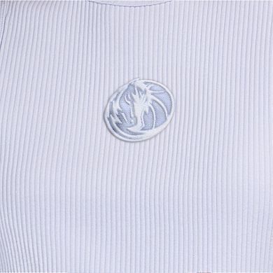 Women's Starter Blue Dallas Mavericks Pastel Ribbed Tank Top