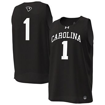 Men's Under Armour Black South Carolina Gamecocks #1 Replica Basketball Jersey