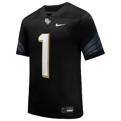 Men's Nike #1 Black UCF Knights Home Game Football Jersey