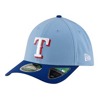 Men's New Era Light Blue Texas Rangers Player Replica 39THIRTY M-Crown Flex Hat