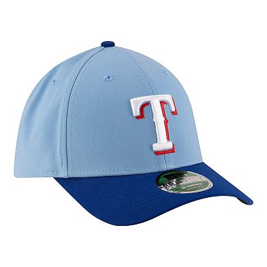 Men's New Era Light Blue Texas Rangers Player Replica 39THIRTY M-Crown Flex Hat