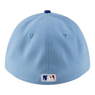 Men's New Era Light Blue Texas Rangers Player Replica 39THIRTY M-Crown Flex Hat