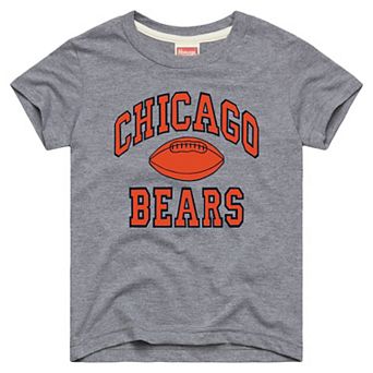 Youth Homage Gray Chicago Bears Gridiron Tri-Blend T-Shirt