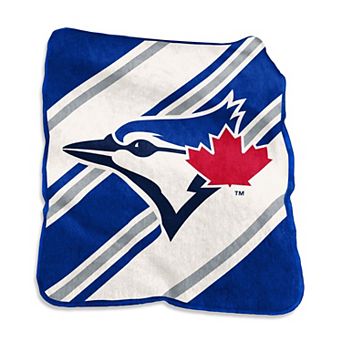 Logo Brands Toronto Blue Jays 50" x 60" Raschel Stripe Throw Blanket