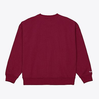Women's Mitchell & Ness Burgundy Philadelphia Phillies Script Sweatshirt
