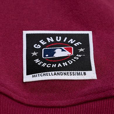 Women's Mitchell & Ness Burgundy Philadelphia Phillies Script Sweatshirt