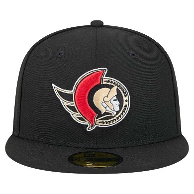 Men's New Era Black Ottawa Senators Core 59FIFTY Fitted Hat