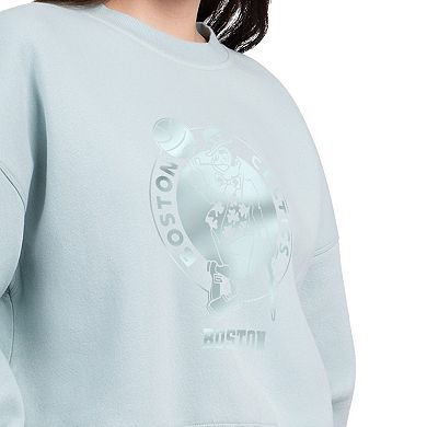 Women's Starter Cream Boston Celtics Pastel Boxy Sweatshirt