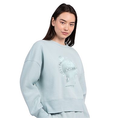 Women's Starter Cream Boston Celtics Pastel Boxy Sweatshirt