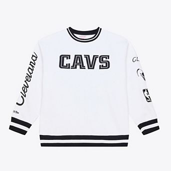 Men's Mitchell & Ness White Cleveland Cavaliers Arctic Fleece Sweatshirt