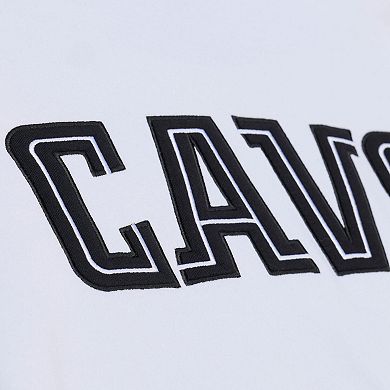 Men's Mitchell & Ness White Cleveland Cavaliers Arctic Fleece Sweatshirt