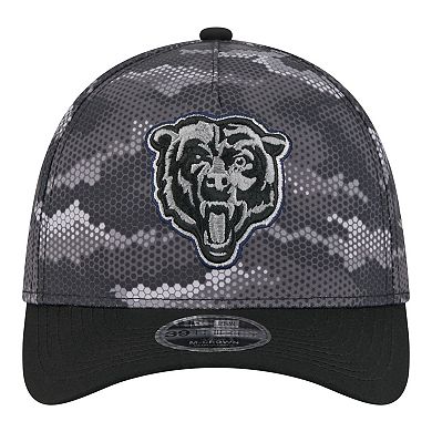 Men's New Era Black Chicago Bears Camo A-Frame 39THIRTY Flex Hat
