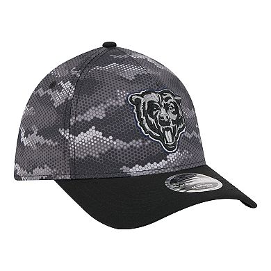 Men's New Era Black Chicago Bears Camo A-Frame 39THIRTY Flex Hat