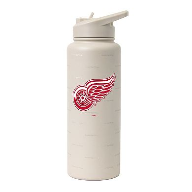 Logo Brands Detroit Red Wings 34oz. Sand Ghost Quencher Bottle