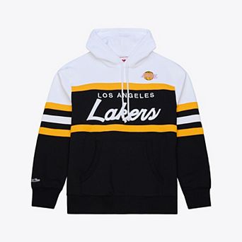 Men's Mitchell & Ness Black Los Angeles Lakers Head Coach Hoodie