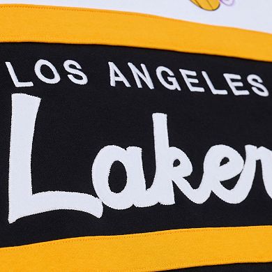 Men's Mitchell & Ness Black Los Angeles Lakers Head Coach Hoodie