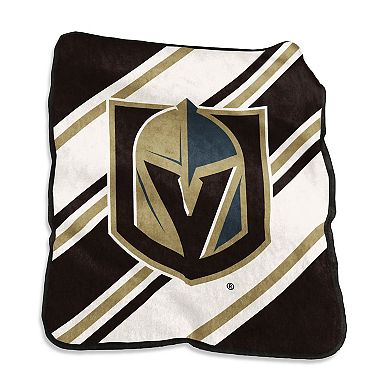 "Logo Brands Vegas Golden Knights 50"" x 60"" Raschel Stripe Throw Blanket"