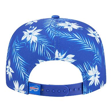 Men's New Era Royal Buffalo Bills Palm Print A-Frame 9FIFTY Snapback Hat