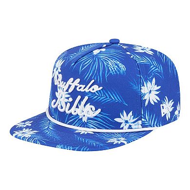 Men's New Era Royal Buffalo Bills Palm Print A-Frame 9FIFTY Snapback Hat