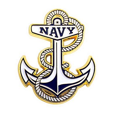 Logo Brands Navy Midshipmen Embossed Color Auto Emblem