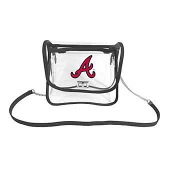 Logo Brands Atlanta Braves Sideline Clear Purse