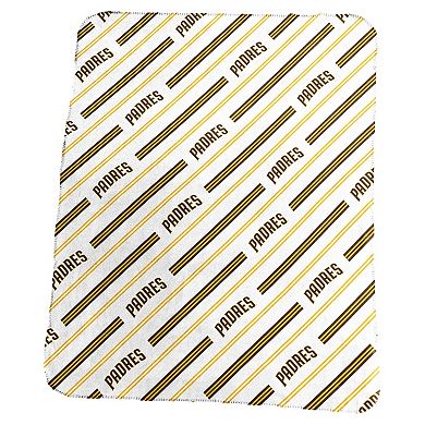 "Logo Brands San Diego Padres 50"" x 60"" Classic Vertical Stripe Fleece Throw Blanket"