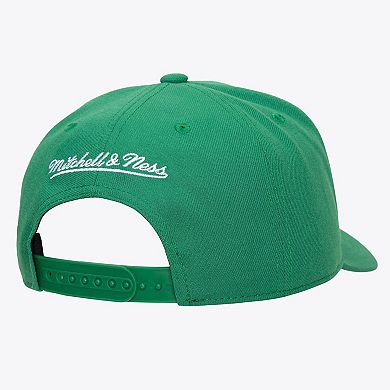 Men's Mitchell & Ness Kelly Green Boston Celtics Legendary Home Pro Pinch Snapback Hat