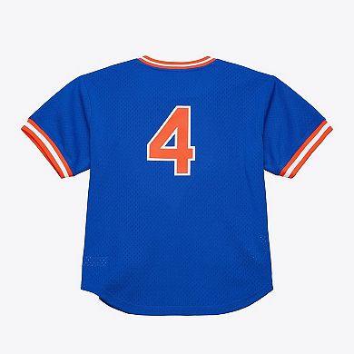 Men's Mitchell & Ness Lenny Dykstra Royal New York Mets Authentic Batting Practice Jersey