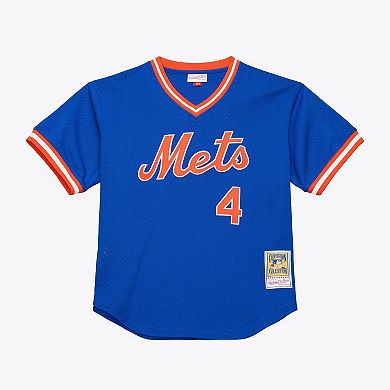 Men's Mitchell & Ness Lenny Dykstra Royal New York Mets Authentic Batting Practice Jersey